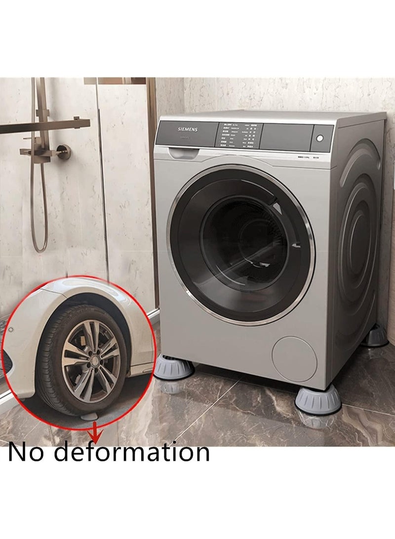 Trendigo 4-Pack Anti-Vibration Washing Machine Pads – Heavy-Duty Rubber Shock Absorbing Non-Slip Feet for Washer & Dryer | Noise Reducing Floor Protector Isolation Stabilizer Mat, Tool-Free Install - Image 5
